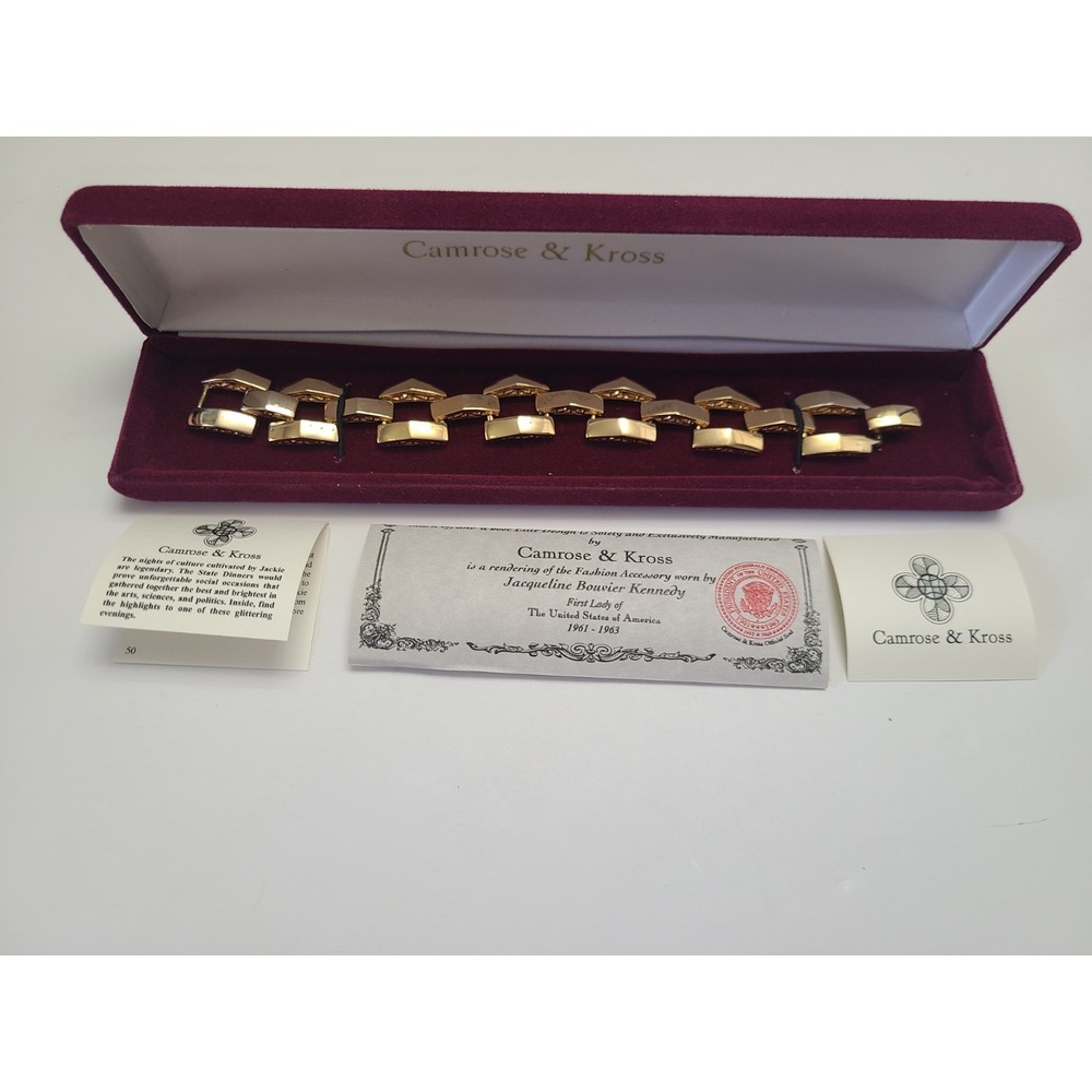 Camrose & Kross Jackie Kennedy Pyramid Style Bracelet